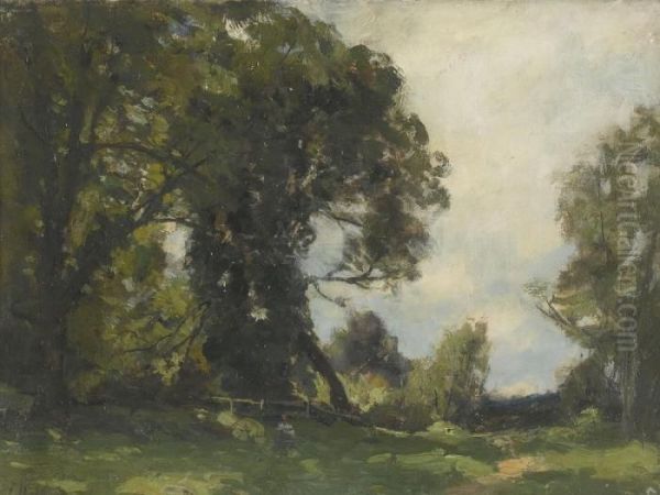 Summer Oil Painting by John Noble Barlow