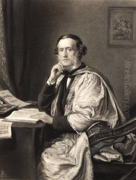 Sir William Sterndale Bennett Oil Painting by Thomas Oldham Barlow