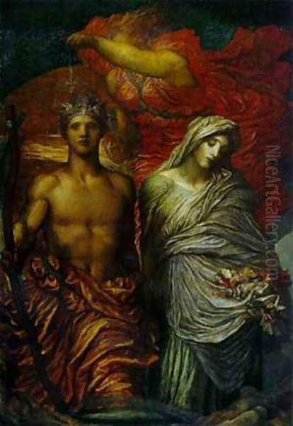 Painting Name Unknown Oil Painting by George Frederick Watts