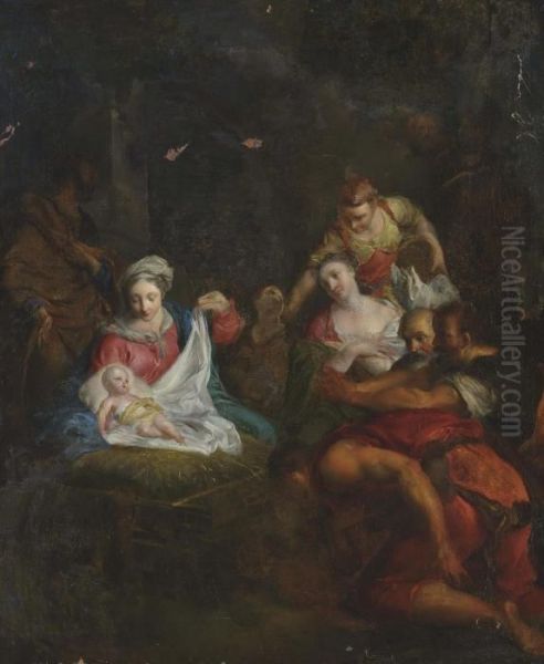 The Adoration Of The Magi Oil Painting by Federico Fiori Barocci