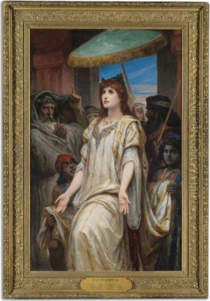 Esther Before Ahasuerus Oil Painting by Felix Joseph Barrias