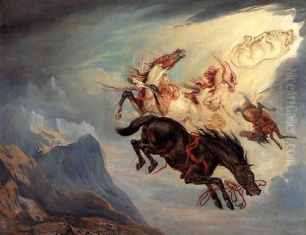 The Fall Of Phaeton Oil Painting by James Ward