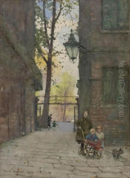 Parks Place, Knightsbridge, London Oil Painting by Rose Barton