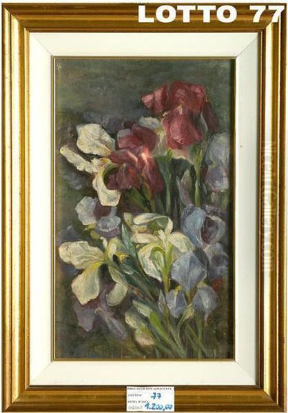 Gladioli Oil Painting by Licinio Barzanti