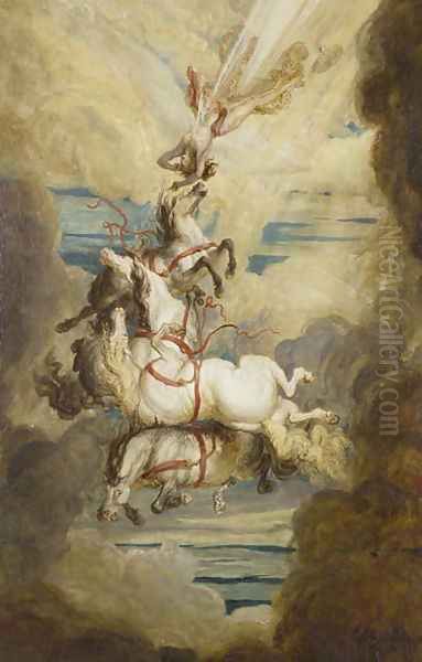 Fall of Phaeton, 1808 Oil Painting by James Ward