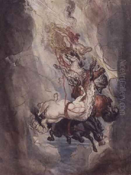 Study for the Fall of Phaethon, c.1808 Oil Painting by James Ward