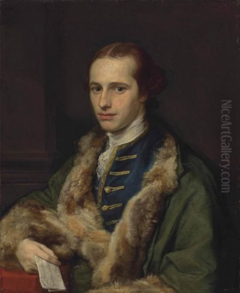 Portrait Of The Rev. Thomas Kerrich Oil Painting by Pompeo Gerolamo Batoni