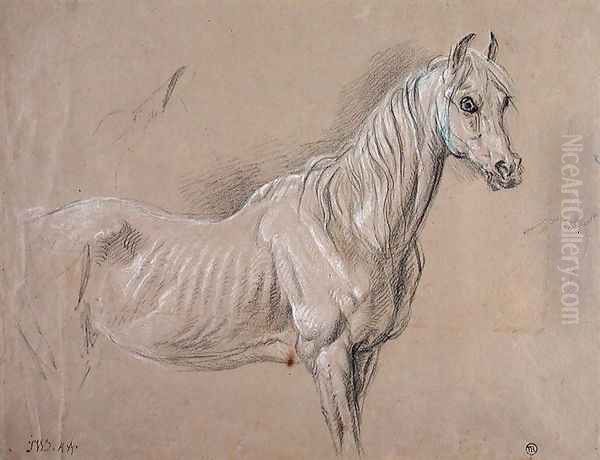 A Mare: possibly a study for LAmour de Cheval, 1827 Oil Painting by James Ward