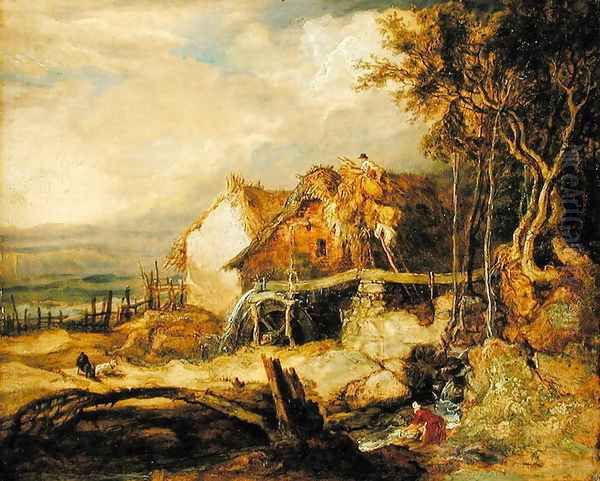 An Overshot Mill, c.1802-07 Oil Painting by James Ward