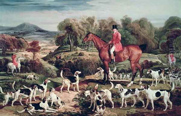 Ralph Lambton and his Hounds Oil Painting by James Ward