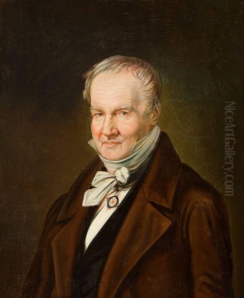 Alexander Von Humboldt Oil Painting by Karl Joseph Begas