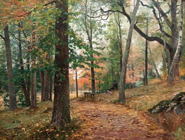 The Sodertuna Park Oil Painting by Wilhelm Behm