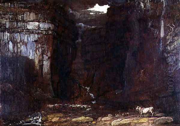 Study for Gordale Scar, c.1811-13 Oil Painting by James Ward