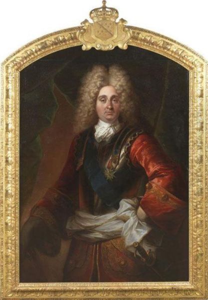 Portrait De Louis Alexandre De Bourbon, Comte De Toulouse Oil Painting by Alexis Simon Belle