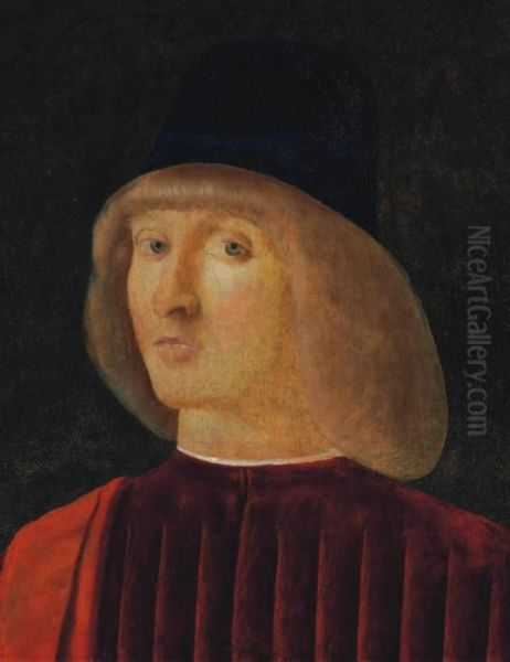 Portrait Of A Man, Bust-length Oil Painting by Giovanni Bellini