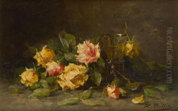 Jetee De Roses Oil Painting by Hubert Bellis