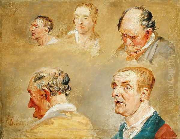 Studies of Jacky Turner and the Reverend Charles Hopes Gardener, c.1800-15 Oil Painting by James Ward