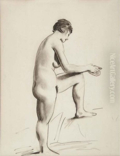 Nude Study Oil Painting by George Wesley Bellows