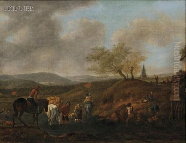 Landscape Oil Painting by Nicolaes Berchem