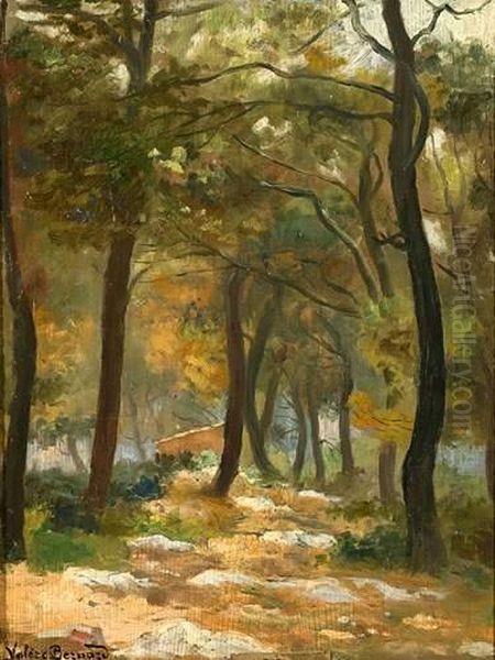 Maison Dans La Foret. Oil Painting by Valere Bernard