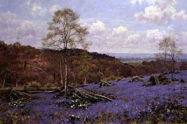 A Copse Clearing in May, 1917 Oil Painting by Edward Wilkins Waite