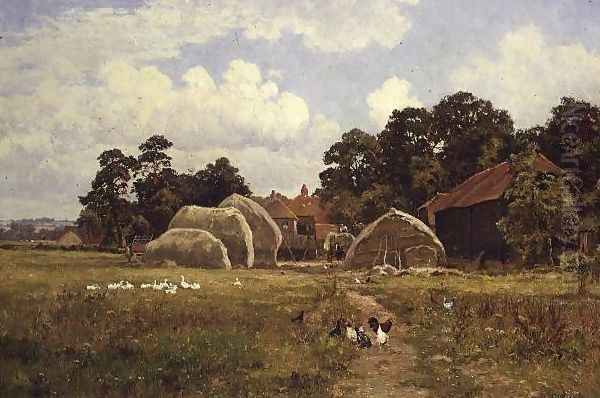 A Sussex Farm, near Fittleworth, Sussex, 1923 Oil Painting by Edward Wilkins Waite