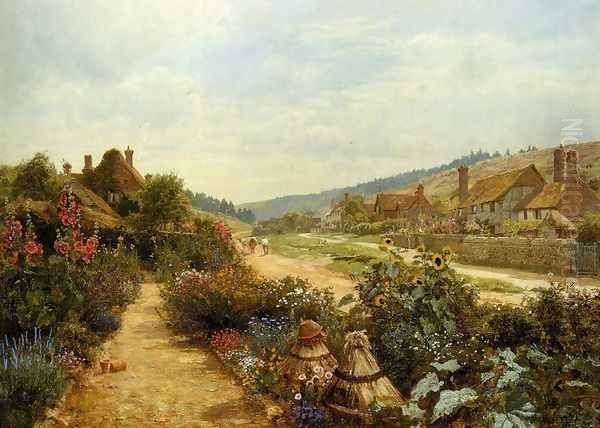 At Peaslake Oil Painting by Edward Wilkins Waite