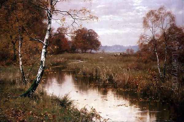 Autumn Haunts of the Kingfisher, 1917 Oil Painting by Edward Wilkins Waite