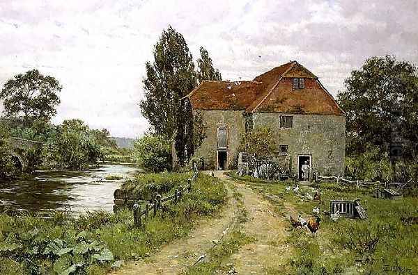 Fittleworth Mill, Sussex, 1918 Oil Painting by Edward Wilkins Waite