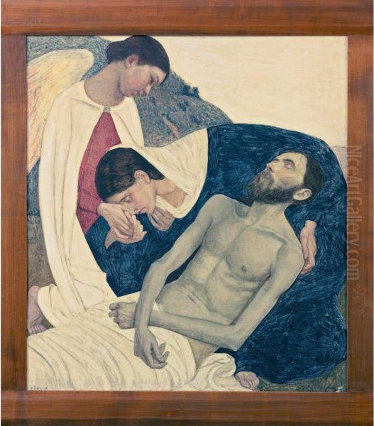 Lamentation Of Christ Oil Painting by Ernest Bieler