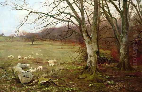 Gentle Spring, 1889 Oil Painting by Edward Wilkins Waite