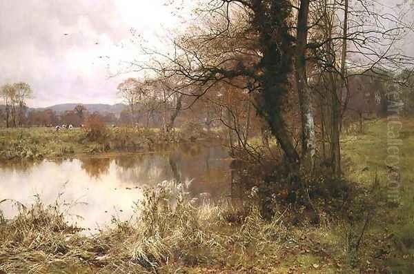 When Autumn to Winter Resigns the Pale Year, 1892 Oil Painting by Edward Wilkins Waite