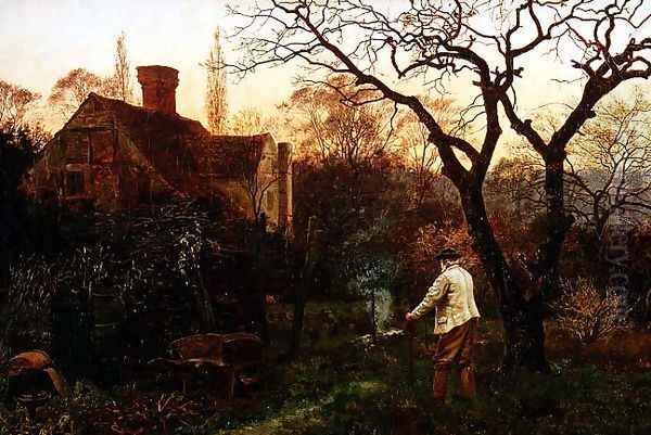 Evening, Brockham Oil Painting by Edward Wilkins Waite