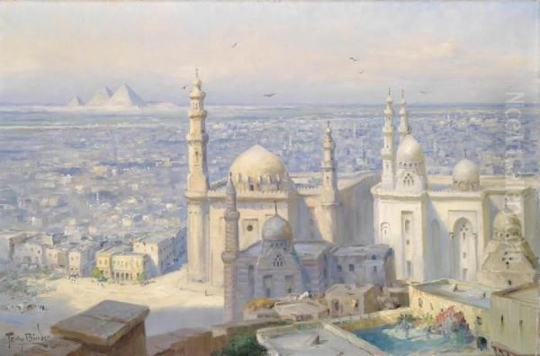 View Of Cairo Oil Painting by Tony Binder