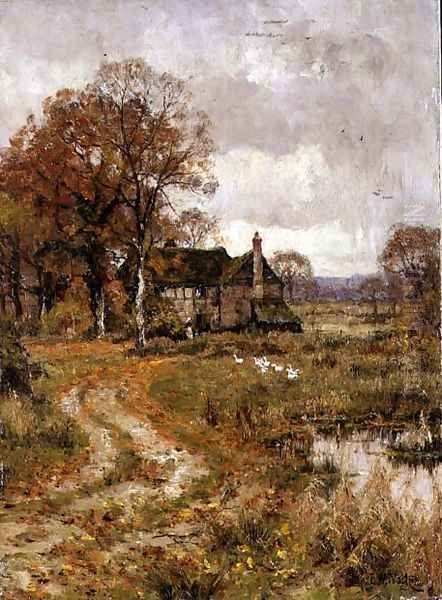 In Late Autumn, 1915 Oil Painting by Edward Wilkins Waite