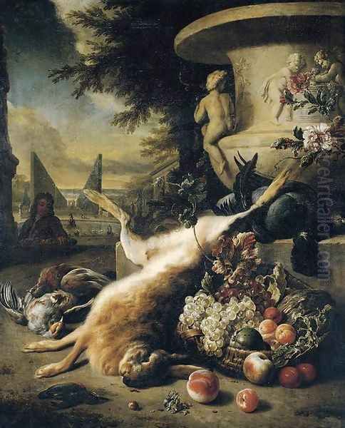 Still-Life of Games 1706 Oil Painting by Jan Weenix