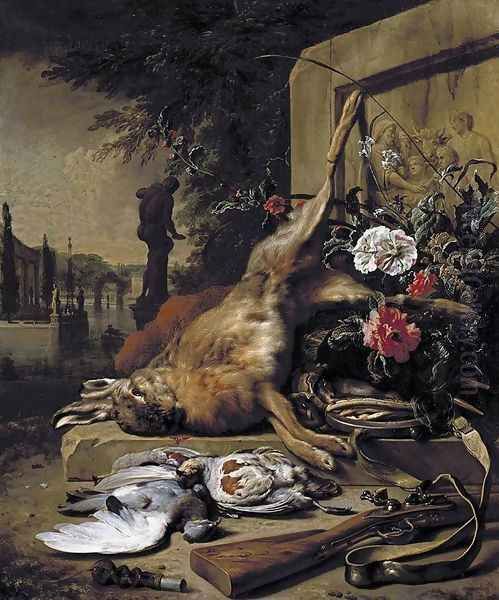 Still-Life of Game 1703 Oil Painting by Jan Weenix