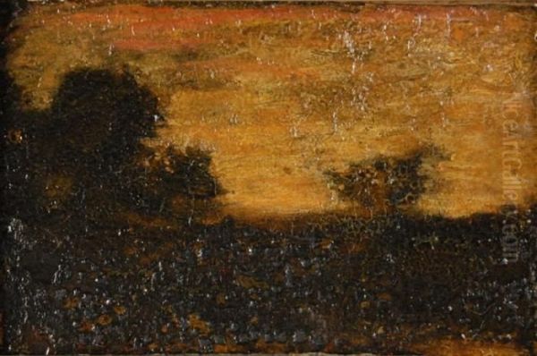 Sunset Landscape Oil Painting by Ralph Albert Blakelock