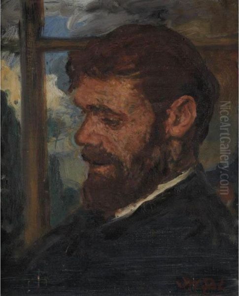 Souvenir De D. H. Lawrence Oil Painting by Jacques-Emile Blanche