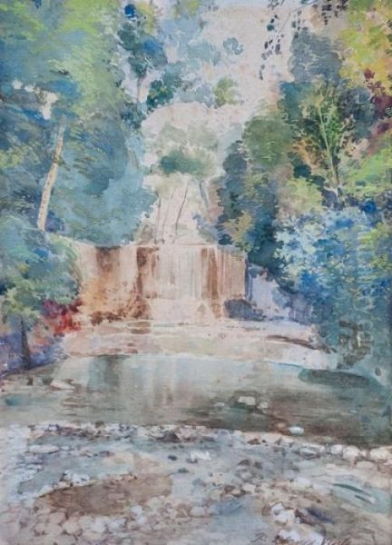 Catarata Oil Painting by Pedro Blanes Viale