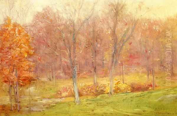 Autumn Rain Oil Painting by Julian Alden Weir