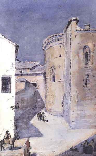 A Spanish Town Oil Painting by Julian Alden Weir