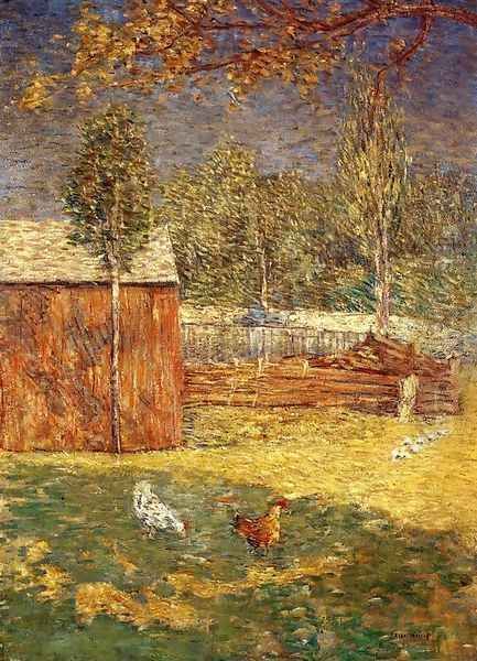 Midday Oil Painting by Julian Alden Weir