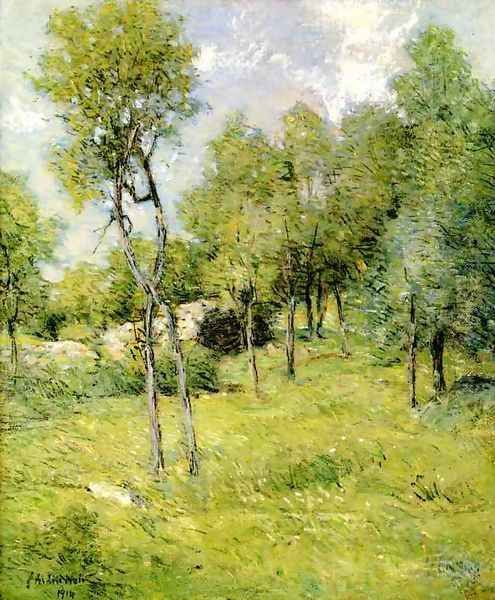 Midsummer Landscape Oil Painting by Julian Alden Weir