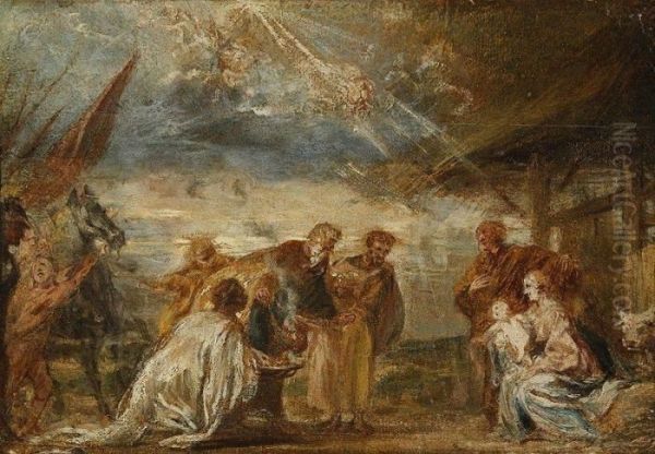 L'adoration Des Mages Oil Painting by Jan van Boeckhorst