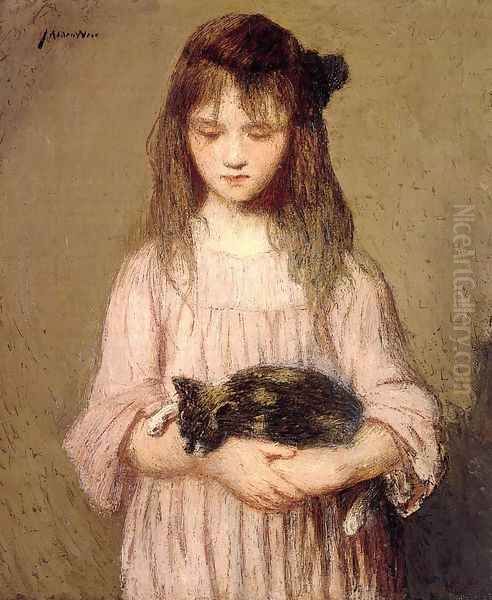 Little Lizie Lynch Oil Painting by Julian Alden Weir