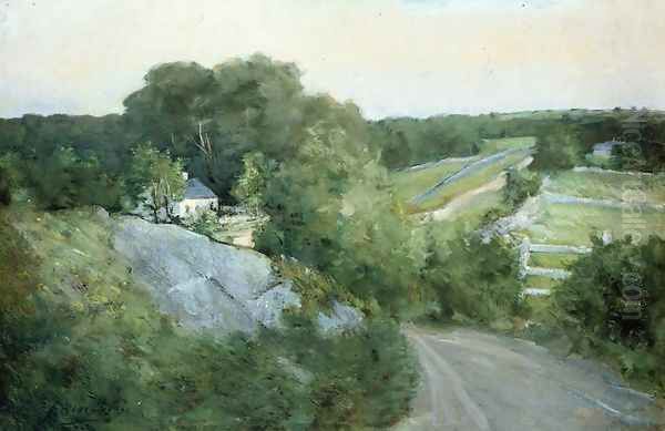 Green Hills and Farmland Oil Painting by Julian Alden Weir