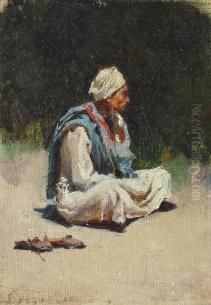 Berber Oil Painting by Nikolai Petrovich Bogdanov-Belsky