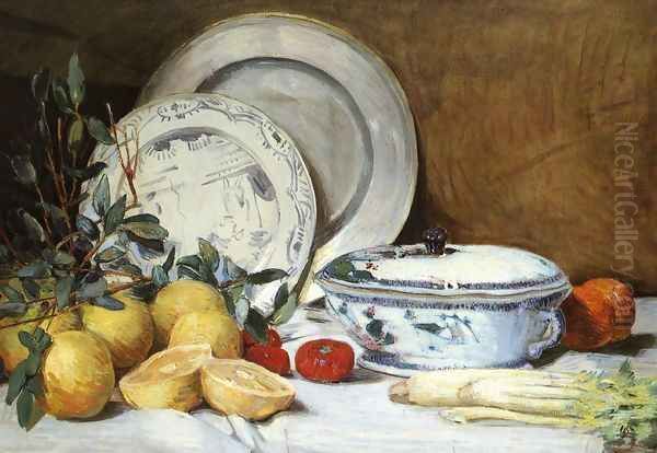 Still Life, 1902-05 Oil Painting by Julian Alden Weir