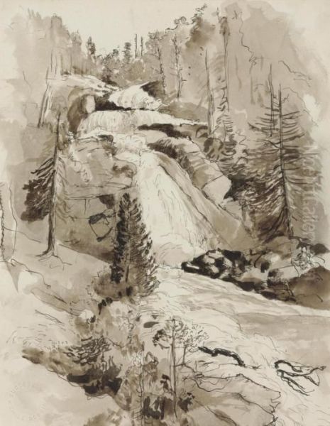 La Cascada Oil Painting by Emilio Boggio